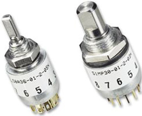 Przełącznik obrotowy, DP8T, Grayhill