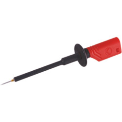Test probe, socket 2 mm, rigid, 1000 VAC/VDC, CAT II, red, 975018701