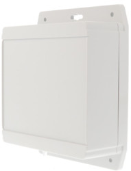 ABS enclosure, (L x W x H) 140 x 140 x 62 mm, light gray (RAL 7035), IP66, 1555QF42GY
