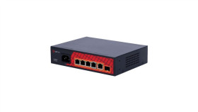 Przełącznik Hi-Poe 6-Portowy 65W 4Xpoe 1Xuplink Rj45 1Xuplink Sfp...