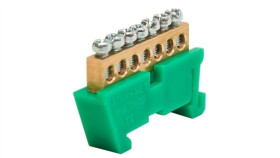 Listwa Zaciskowa Zerowa 7X10mm2 Zielona Th 35-7/Z