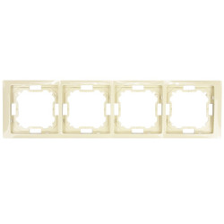 Ramka poczwórna beżowa BMRC4/12 Kontakt-Simon Basic Neos