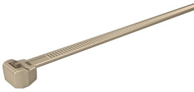 Cable tie, polyetheretherketone, (L x W) 220 x 4.7 mm, bundle-Ø 8 to 56 mm, beige, -55 to 240 °C, 111-01235
