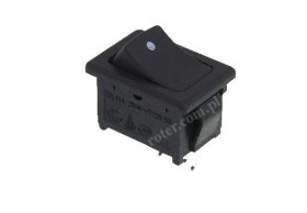 PRZEŁĄCZNIK KOŁYSKOWY ON-OFF 2pin/2poz CZARNY 6A