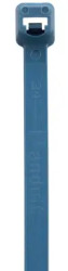 Cable tie, releasable, PA, (L x W) 100 x 2.5 mm, bundle-Ø 3.3 to 22 mm, blue, -40 to 185 °C, PLT1M-C96A