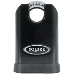 Squire SS50CP5BX SS50CP5 Stronghold SolidSteelBrass Padlock50mm CloseShackleCEN3