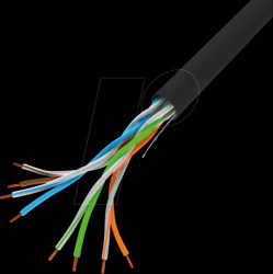 LCU5-12CU-0305-BK Cat.5e installation cable UTP, 305m
