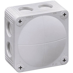Wiska 10060400 Junction box (L x W x H) 85 x 85 x 51 mm Grey-white IP66