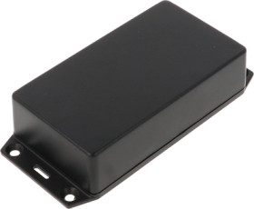 ABS enclosure, (L x W x H) 112 x 64 x 28 mm, black (RAL 9005), IP54, 1591XXBFLBK
