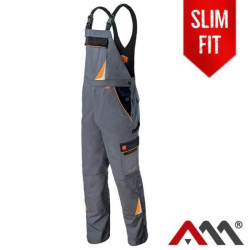 Spodnie robocze ogrodniczki PROFESSIONAL GRAY szare Rozmiar 50