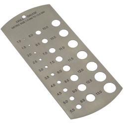 Sealey DGM1 Drill Gauge Metric 1-13mm