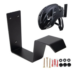 Wieszak na kask uchwyt metalowy czarny