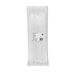 Qoltec Opaski zaciskowe wielorazowe/trytki 7.2*300mm Nylon66 UV Białe
