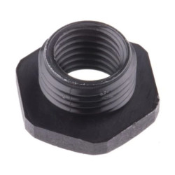 Adapter do dławnic kablowych, M16 → M12, materiał: Nylon 66, kolor: Czarny, RS PRO