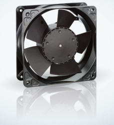 DC axial fan, 24 V, 119 x 119 x 38 mm, 180 m³/h, 49 dB, ball bearing, ebm-papst 4184 N/17 X