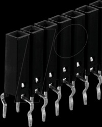 BL11.254.36 S female connector 2,54mm, 1x36, separable, selective gold plating