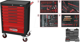897.7515 ECOline workshop trolley with 7 drawers and 515 tools