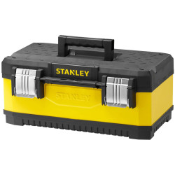 Stanley 1-95-612 Toolbox Spacious Metal-Plastic Composite Black/Yellow