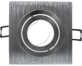 Sufitowa oprawa punktowa MORENA, IP20, kwadrat, inox