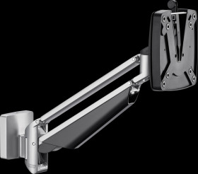 990+1079+000 Monitor holder, 1 display, slat wall mount, silver, 2 - 7 kg