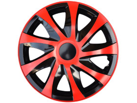 Kołpak 13" DRACO czerwono-czarny 4szt