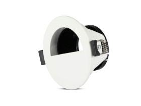 VT-884 Oczko halogenowe Spot trzonek: GU10 HALF CIRCLE biały czarny 8599 V-TAC