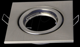 3473 GU10 mounting frame, square, movable, Satin Nickel