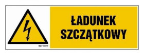 ZNAK - HB011 Ładunek szczątkowy 30 x 10 cm FN - Folia samoprzylepna