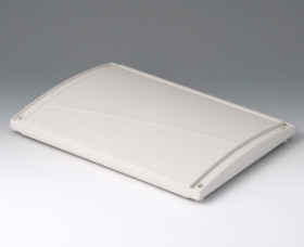 Cover, L, convex, closed, ABS, (W x H x D) 302 x 29 x 220 mm, white, for DATEC-TERMINAL L, basic enclosure version I, II, III, B