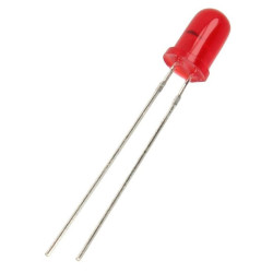 Dioda LED 5mm czerwona migaj.12V 1500mcd Kouhi KTB05CCI