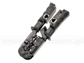 Zaciskarka z testerem RJ45, RJ12, RJ11, RJ10, RJ9 (AT-5684CR)