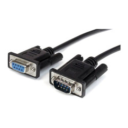 StarTech MXT10050CMBK 500mm Black Straight Through Serial Cable - DB9 M/F