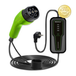 Ładowarka Do Samochodu Elektrycznego 3,5kW Mobilna EV Typ2 QOLTEC 230V LCD Przenośna 4m