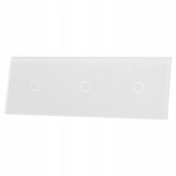 Livolo BIAŁY PANEL SZKLANY 1+1+1 70111-61