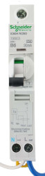 Wyłącznik różnicowoprądowy z członem nadprądowym RCBO, Typ B, 1P+N, 6A, 240V A, 30mA, na szynę DIN, Schneider Electric,