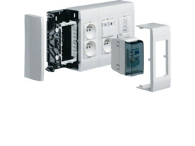 tehalit.LPT Puszka instalacyjna n/t pusta 6xgn (3x2) 45x45mm biały LPT06H HAGER