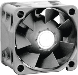 DC axial fan, 24 V, 40 x 40 x 28 mm, 38 m³/h, 54 dB, ball bearing, ebm-papst 424JH