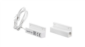 Czujka Kontaktronowa Systemu Alarmowego Nawierzchniowa Magnetyczna Biała K1bi2e