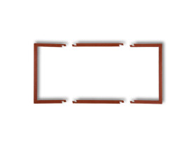 DECO Ramka wypełniająca 2 podwójna brązowy metalik 9DRW-2 KARLIK