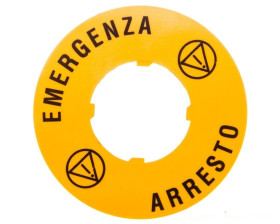 Plastikowy dysk do przycisków grzybkowych zewn. 60mm EMERGENZA/ARRESTO LPXAU114