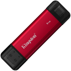 Kingston Technology SPSD/1TB 1TB Dual USB-A/C Portable SSD, Up to 1050MB/s USB