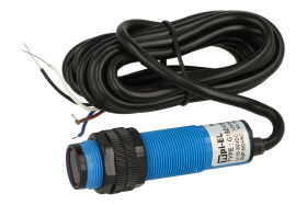 Czujnik; fotoelektryczny; G18-D10PH; PNP; NO/NC; odbiciowy; 0,1m; 10÷30V; DC; 200mA; cylindryczny plastikowy; fi 18mm; z przewod
