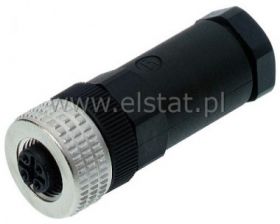 Złącze proste żeńskie; 5P, skręcane; ELKA