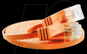 PKW-SLIM-KAT6 0.25 OR Cat.6 SLIM patch cable, U/UTP, 0,25 m, orange