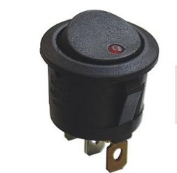 PRZEŁĄCZNIK SMRS101-6LDR 1A 250V OKRĄGLY ON-OFF