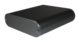 Obudowa ręczna 112 x 110 x 30mm Aluminium Czarny