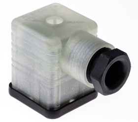 Złącze zaworu elektromagnetycznego A 2P+E 24 V Żeński LED: Tak dławnica M16 Wkręcane Hirschmann