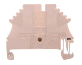 Złączka szynowa przelotowa 2-przewodowa 2,5mm2 beżowa ATEX WDU 2.5N 1023700000