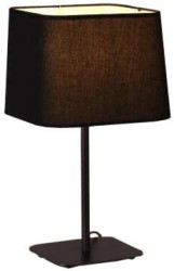 Lampka nocna MARBELLA czarna na gwint E27 z kloszem LP-332/1T BK Light Prestige