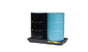 Kontrola zanieczyszczeń Paleta do beczek pojemność 1435g Kontrola wycieków Polietylen Justrite